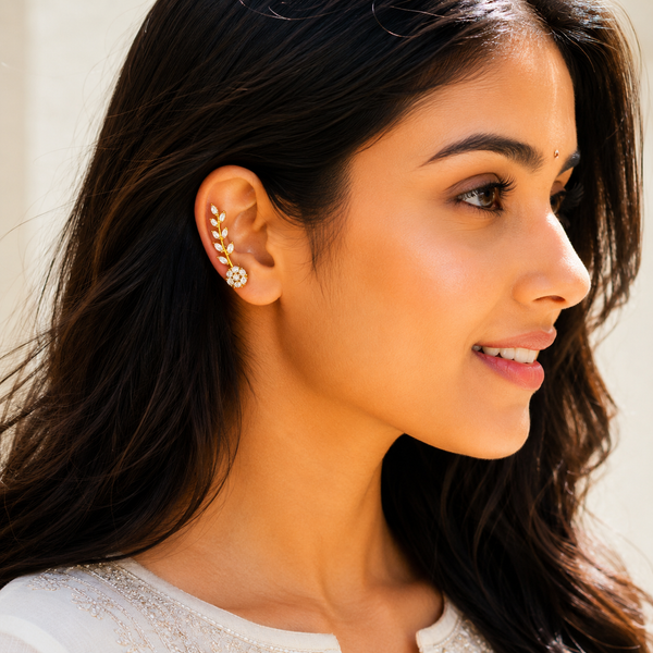 Floral Leaf Ear Climbers