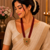 Royal Ruby Multi-Layer Beads Necklace