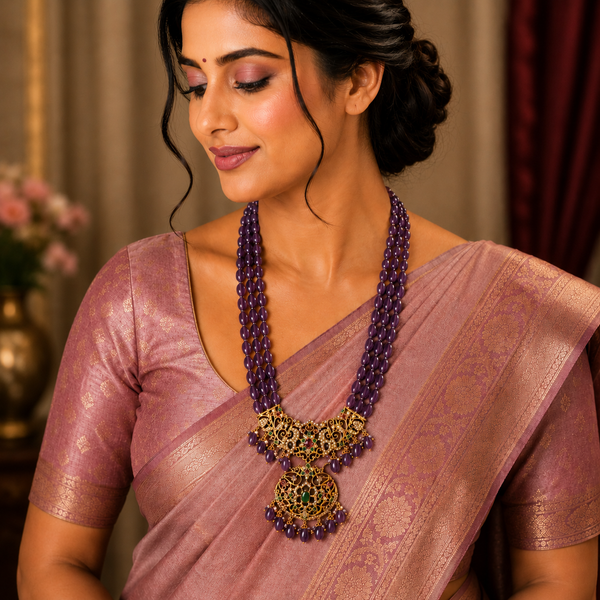 Traditional Maharani Style Beads Necklace