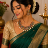 Multicolor Enamel & Pearl Drop Necklace Set