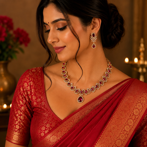 Royal Amethyst Glow Antique Necklace