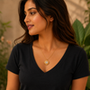 Regal Radiance Anti-Tarnish Crystal Pendant Chain
