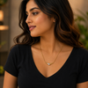 Aurora Solitaire Anti-Tarnish Pendant Chain