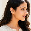 Leaf Trail Crystal Ear Cuffs