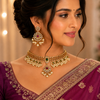 Rajsi Pearl Kundan Choker Necklace Set