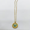 Emerald Flutter Pendant Chain