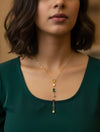 Y Charm Anti-Tarnish Pendant Necklace