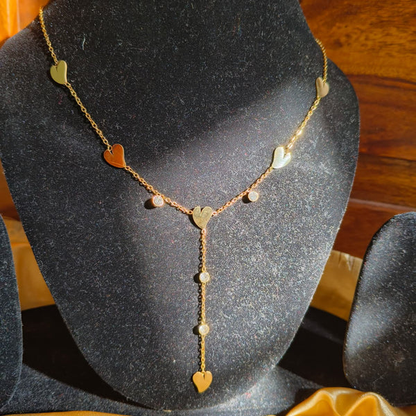 Dainty Heart Y-Necklace