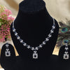 Royal Blue Sapphire AD Necklace Set