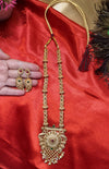 Antique Gold-Finish Long Haaram