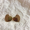 Golden Heart Aura Anti-Tarnish Earrings