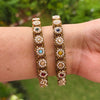 Regal Pearl & Multistone Kundan Bangles