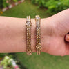 Ethnic Bangles with Kundan Stones