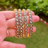 Antique Green Enamel Bangles with Kundan Stones