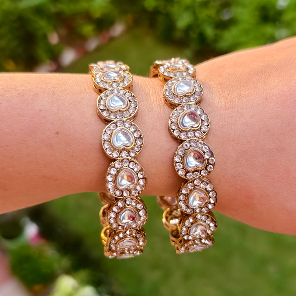 Royal Heartstone Antique Bangles