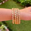 Antique Tear-drop Kundan Bangles