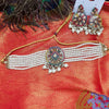 Ethnic Kundan Pearl Choker Necklace Set