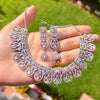 Crystal Bloom Round ADNecklace Set