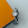 Eterna Glow Anti-Tarnish Silver Solitaire Ring