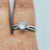 Eterna Glow Anti-Tarnish Silver Solitaire Ring