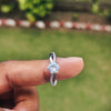 Eterna Glow Anti-Tarnish Silver Solitaire Ring