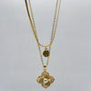 Pearl Bloom Dual Layered Anti-Tarnish Pendant Chain