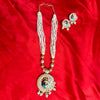 Peacock Pearl Layered Haaram