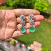 Dual Tone American Diamond Necklace Set
