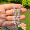 Sparkle Dewdrop American Diamond Necklace Set