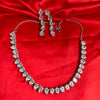 Sparkle Dewdrop American Diamond Necklace Set