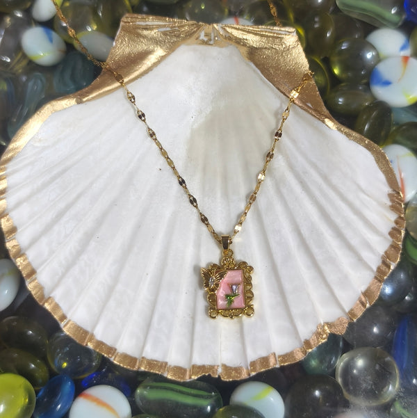 BlushBloom Butterfly Pendant Chain