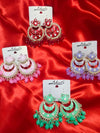 Starlit Crescent Designer Earrings