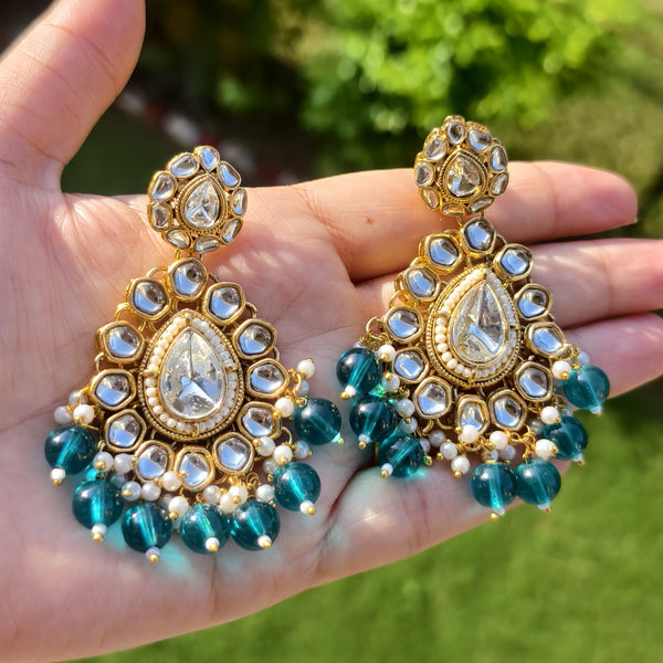 Emerald Aura Kundan Bridal Set