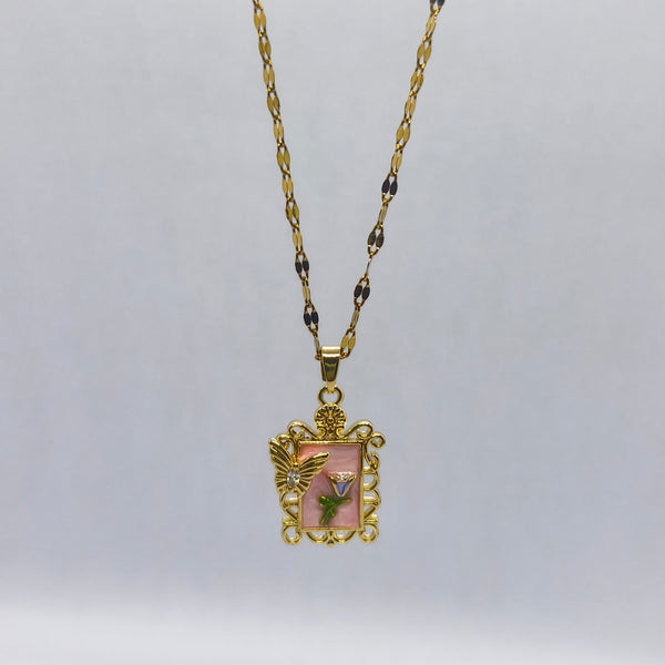 BlushBloom Butterfly Pendant Chain