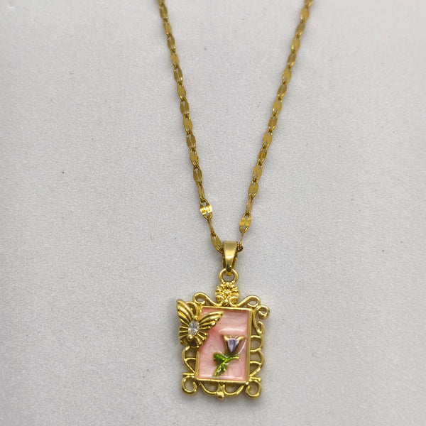 BlushBloom Butterfly Pendant Chain