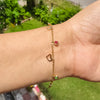 Celestial Glow Anti-Tarnish love & Multicolor Charm Bracelet