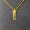 Shree Ram Engraved Anti-Tarnish Gold-Plated Men’s Chain Pendant