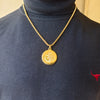 Divine Om Trishul Anti-Tarnish Gold-Plated Men’s Chain Pendant