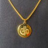 Divine Om Trishul Anti-Tarnish Gold-Plated Men’s Chain Pendant