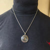 Sacred Om Mandala Anti-Tarnish Men’s Silver Chain Pendant