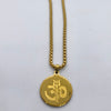 Divine Om Trishul Anti-Tarnish Gold-Plated Men’s Chain Pendant