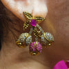 Golden Blossom Antique Necklace Set