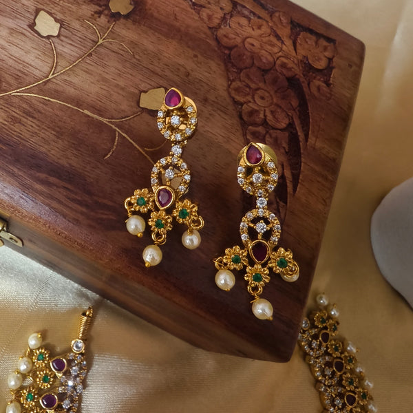 Maharani Elegance Antique Necklace Set