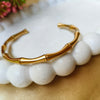 Golden Bamboo Cuff Bracelet