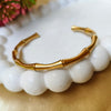 Golden Bamboo Cuff Bracelet