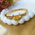 Golden Bow Charm Bracelet
