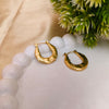 Gold plated Tribal Hoop Earrings