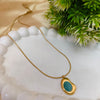 Ocean Mist Gold Pendant