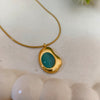 Ocean Mist Gold Pendant