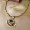 Royal Emerald Pearl Antique Necklace Set